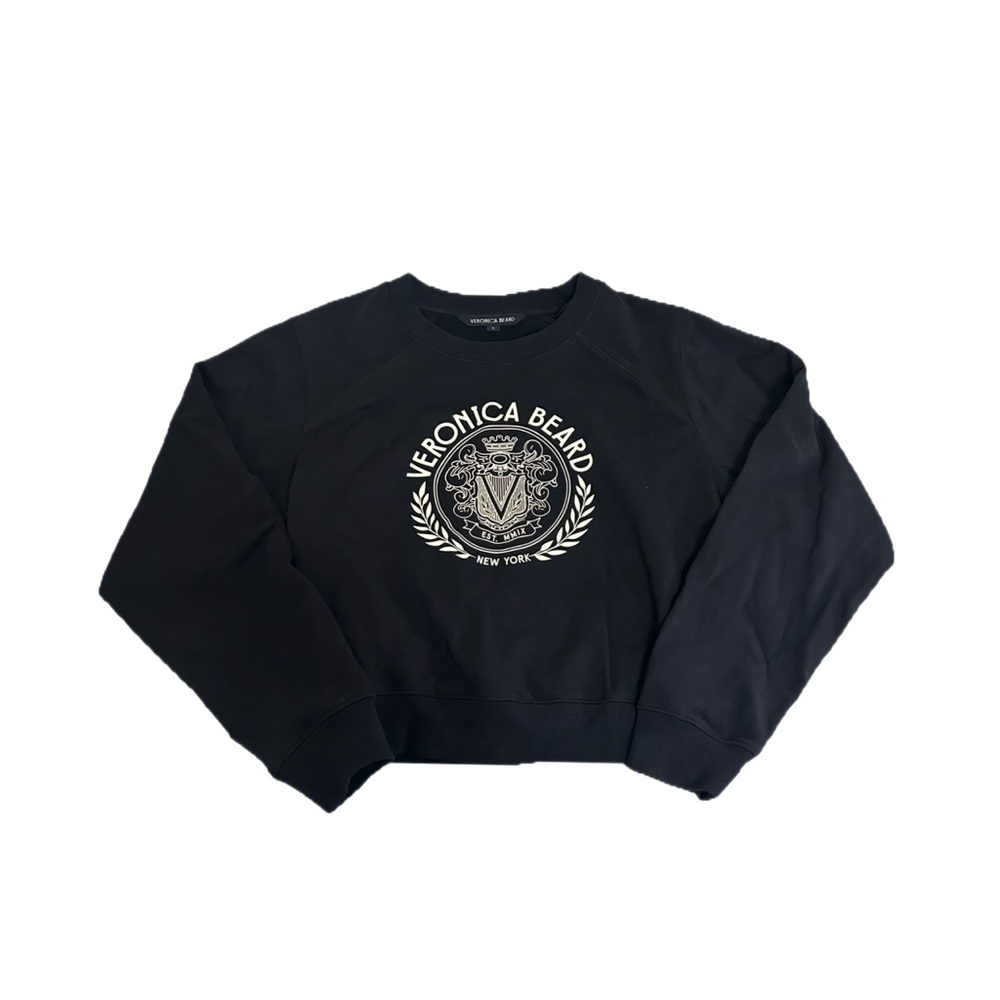 Veronica beard logo crewneck sweater